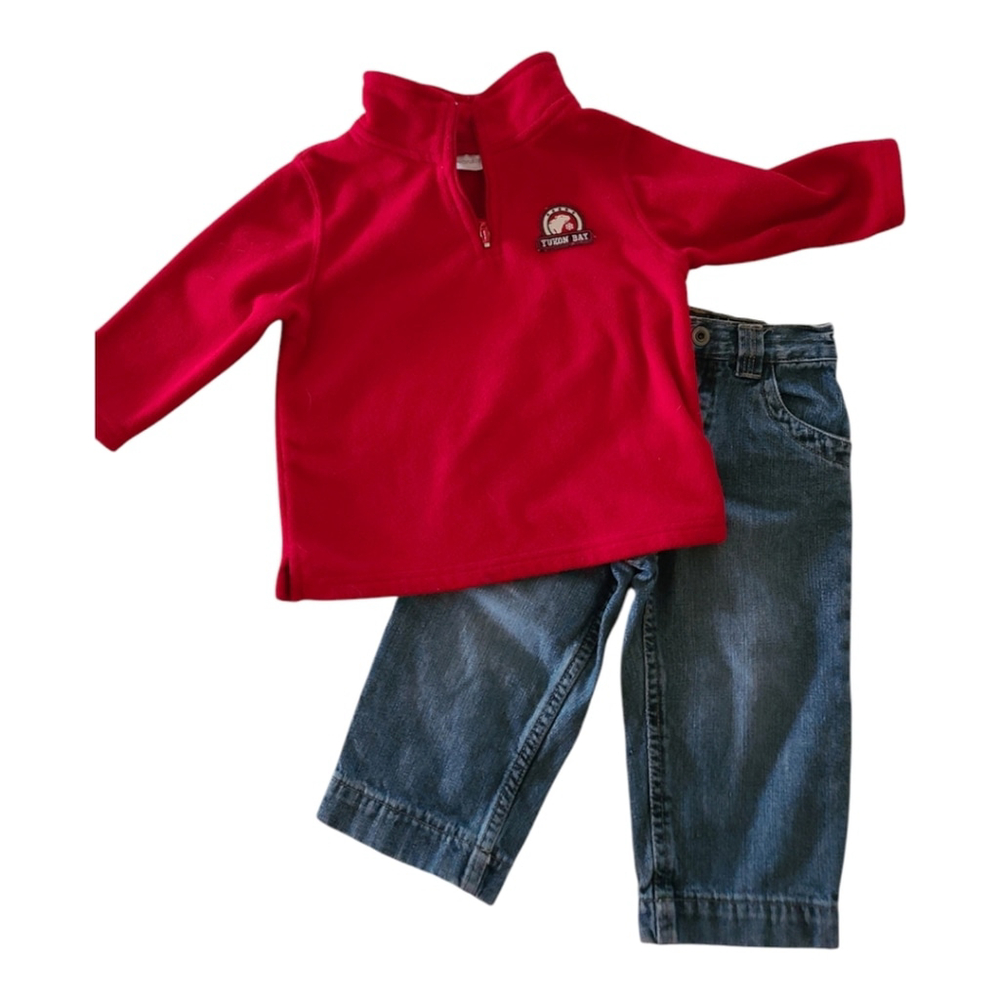 Cherokee Boys Jeans & Fleece Set 18 Months